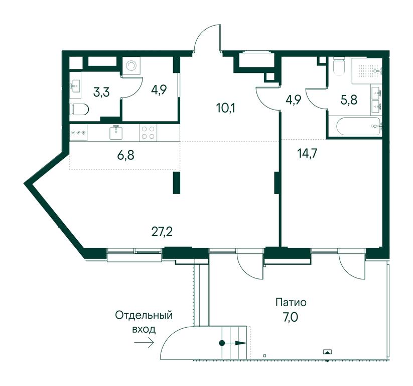 1-BD Apartment Sale, 85.2 sq. m. at Primavera, Volokolamskoye Highway, вл67, Moscow, Russia #1 1-BD Apartment Sale, 85.2 sq. m. at Primavera, Volokolamskoye Highway, вл67, Moscow, Russia #1