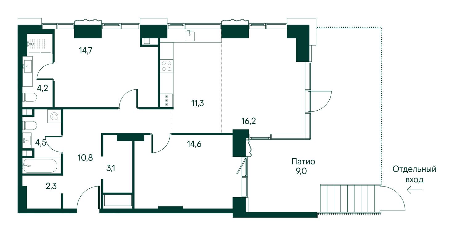 3-BD Apartment Sale, 91.2平方米 at Primavera, Volokolamskoye Highway, вл67, Moscow, Russia #1 3-BD Apartment Sale, 91.2平方米 at Primavera, Volokolamskoye Highway, вл67, Moscow, Russia #1