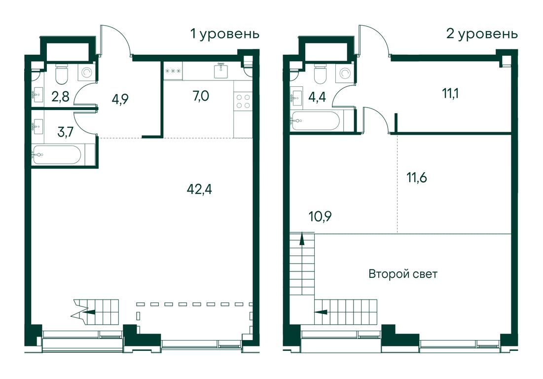 1-BD Apartment Sale, 98.7 sq. m. at Primavera, Volokolamskoye Highway, вл67, Moscow, Russia #1