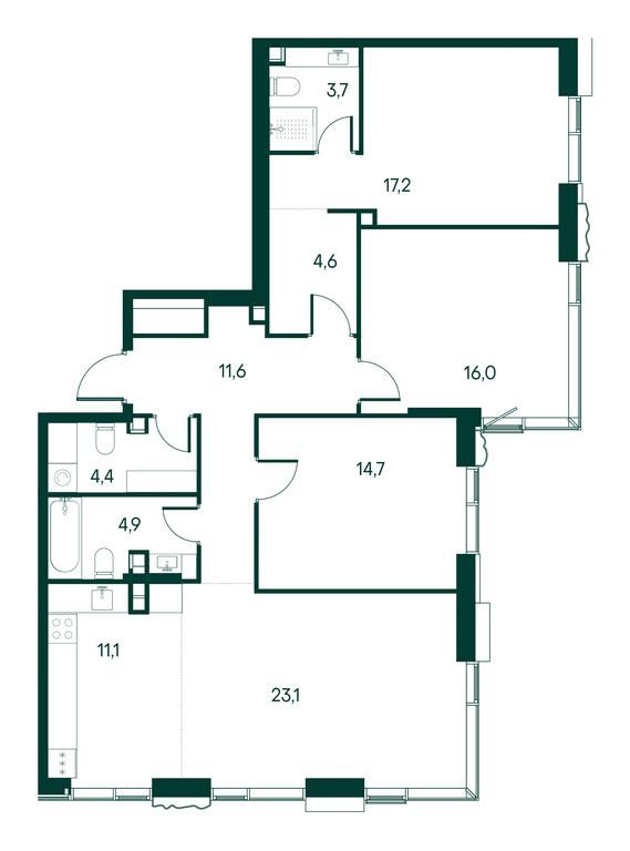 3-BD Apartment Sale, 111.3平方米 at Primavera, Volokolamskoye Highway, вл67, Moscow, Russia #1 3-BD Apartment Sale, 111.3平方米 at Primavera, Volokolamskoye Highway, вл67, Moscow, Russia #1