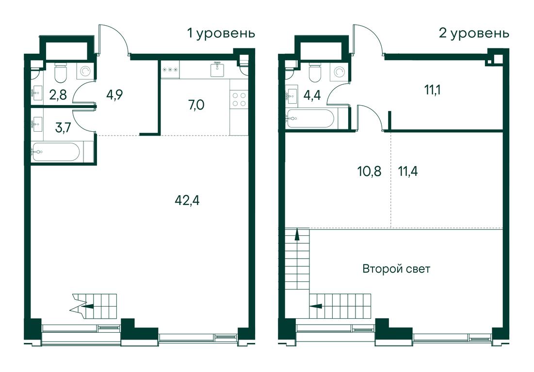 1-BD Apartment Sale, 98.4平方米 at Primavera, Volokolamskoye Highway, вл67, Moscow, Russia #1 1-BD Apartment Sale, 98.4平方米 at Primavera, Volokolamskoye Highway, вл67, Moscow, Russia #1
