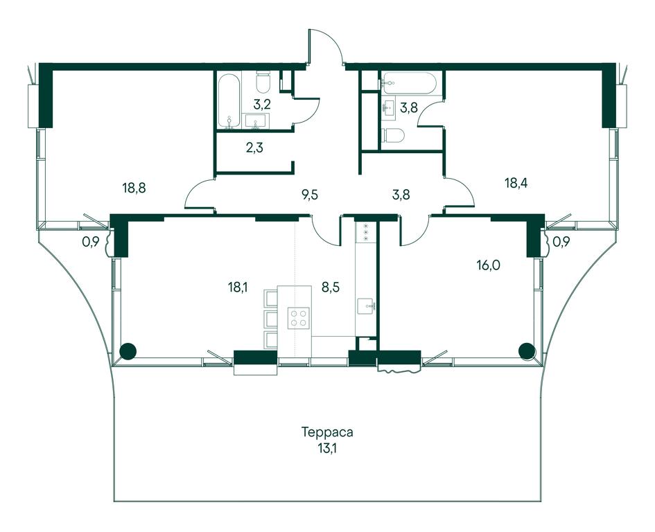 3-BD Apartment Sale, 117.6平方米 at Primavera, Volokolamskoye Highway, вл67, Moscow, Russia #1 3-BD Apartment Sale, 117.6平方米 at Primavera, Volokolamskoye Highway, вл67, Moscow, Russia #1