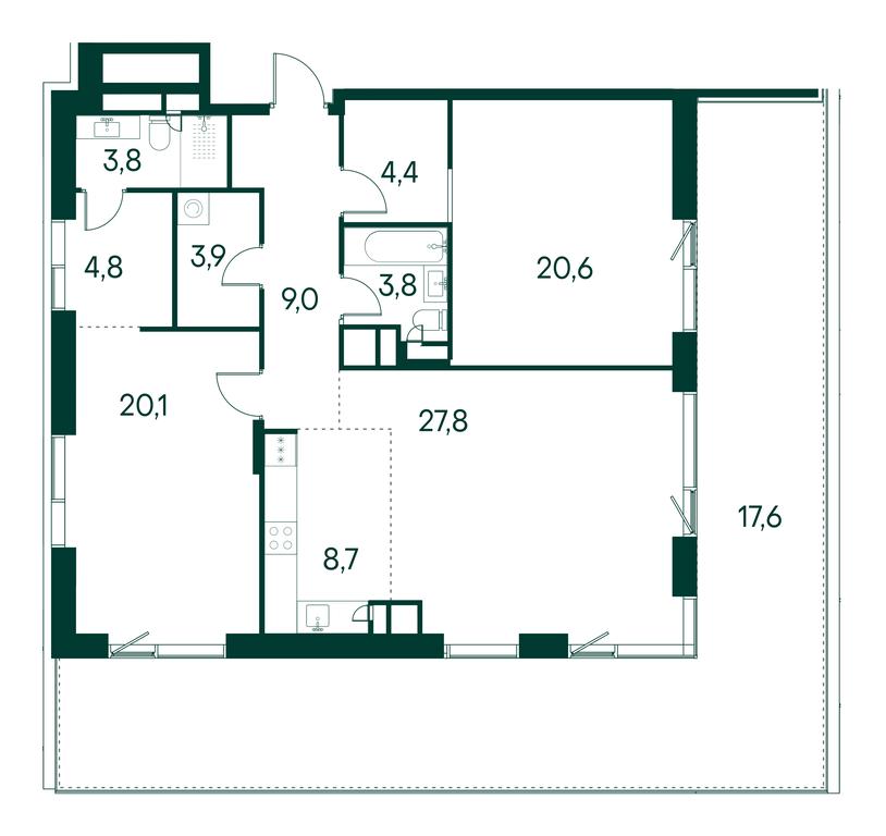 Продажа 2-комн. квартиры, 124,6 м² в ЖК «Примавера (Primavera)», Волоколамское шоссе, вл67, Москва, Россия #1 Продажа 2-комн. квартиры, 124,6 м² в ЖК «Примавера (Primavera)», Волоколамское шоссе, вл67, Москва, Россия #1