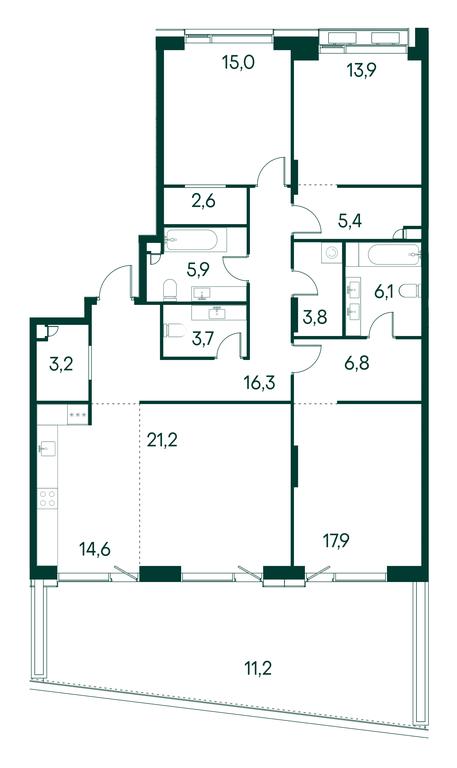 3-BD Apartment Sale, 147.6 sq. m. at Primavera, Volokolamskoye Highway, вл67, Moscow, Russia #1 3-BD Apartment Sale, 147.6 sq. m. at Primavera, Volokolamskoye Highway, вл67, Moscow, Russia #1
