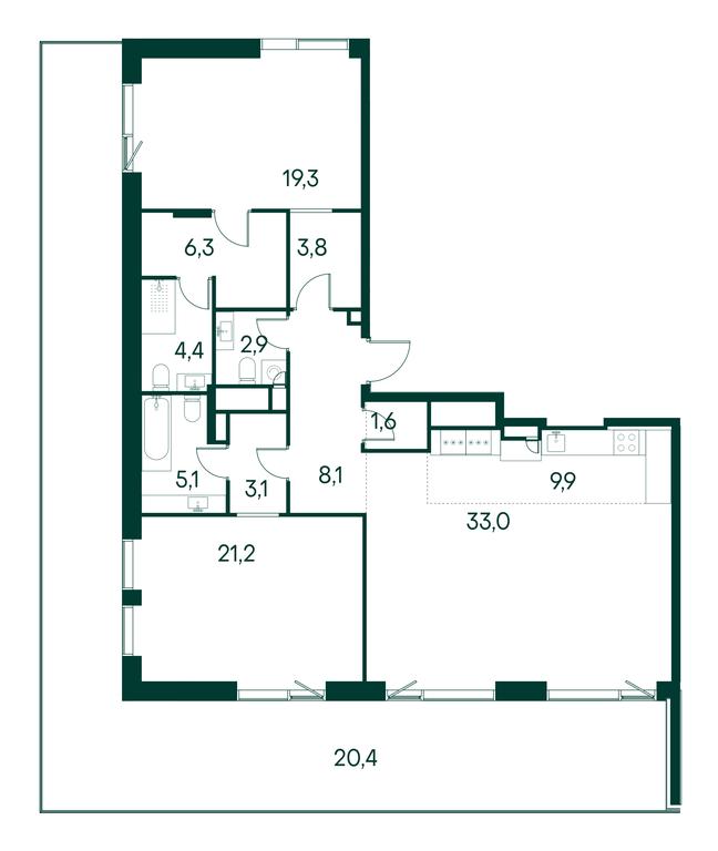 2-BD Apartment Sale, 139 sq. m. at Primavera, Volokolamskoye Highway, вл67, Moscow, Russia #1 2-BD Apartment Sale, 139 sq. m. at Primavera, Volokolamskoye Highway, вл67, Moscow, Russia #1