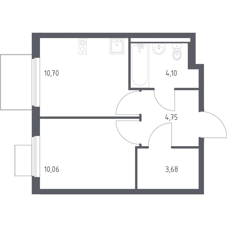 Apartment Sale, 33.29 sq. m. at Gorki Park, Shkolnaya ulitsa, 2, derevnya Korobovo, Leninskiy City District, Moscow Region, Russia #1 Apartment Sale, 33.29 sq. m. at Gorki Park, Shkolnaya ulitsa, 2, derevnya Korobovo, Leninskiy City District, Moscow Region, Russia #1