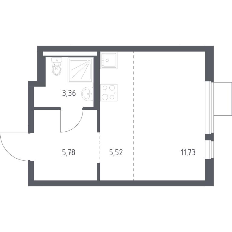 Apartment Sale, 26.39 sq. m. at Gorki Park, Shkolnaya ulitsa, 2, derevnya Korobovo, Leninskiy City District, Moscow Region, Russia #1 Apartment Sale, 26.39 sq. m. at Gorki Park, Shkolnaya ulitsa, 2, derevnya Korobovo, Leninskiy City District, Moscow Region, Russia #1