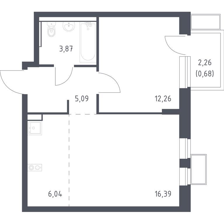 Продажа квартиры, 44,33 м² в ЖК «Егорово Парк», 1-й квартал, посёлок Жилино-1, городской округ Люберцы, Московская область, Россия #1 Продажа квартиры, 44,33 м² в ЖК «Егорово Парк», 1-й квартал, посёлок Жилино-1, городской округ Люберцы, Московская область, Россия #1