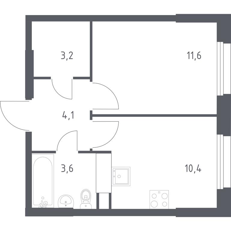 Продажа квартиры, 32,9 м² в ЖК «Эко Бунино», проспект Куприна, 34к1, поселение Сосенское, Москва, Россия #1 Продажа квартиры, 32,9 м² в ЖК «Эко Бунино», проспект Куприна, 34к1, поселение Сосенское, Москва, Россия #1