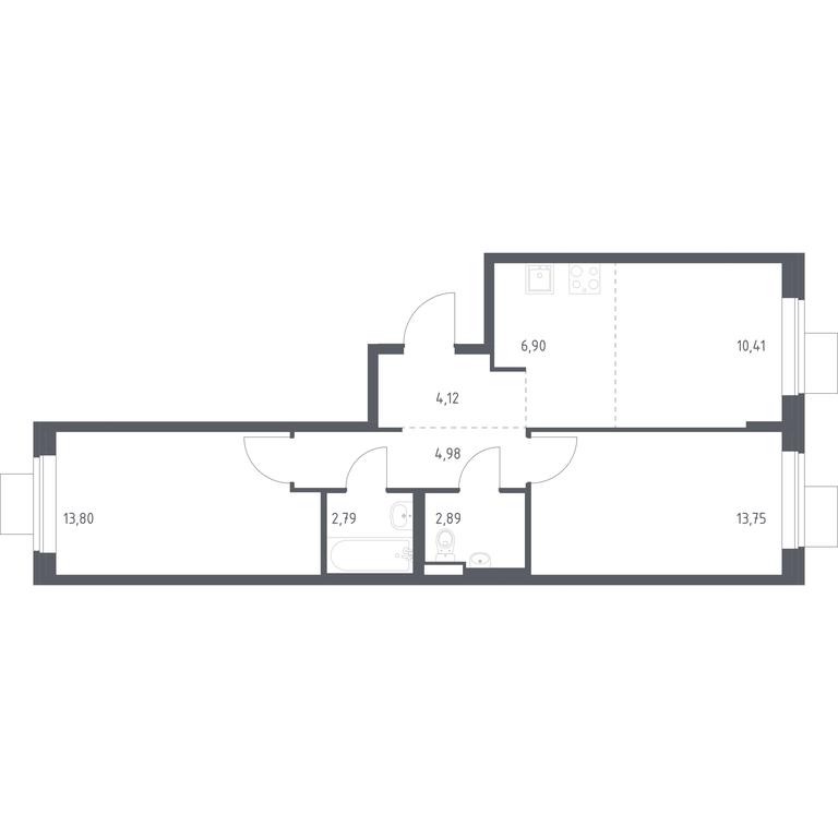 1-BD Apartment Sale, 59.64 sq. m. at Podolskie Kvartaly, zhiloy kompleks Podolskiye Kvartaly, Ryazanovskoe Settlement, Moscow, Russia #1 1-BD Apartment Sale, 59.64 sq. m. at Podolskie Kvartaly, zhiloy kompleks Podolskiye Kvartaly, Ryazanovskoe Settlement, Moscow, Russia #1