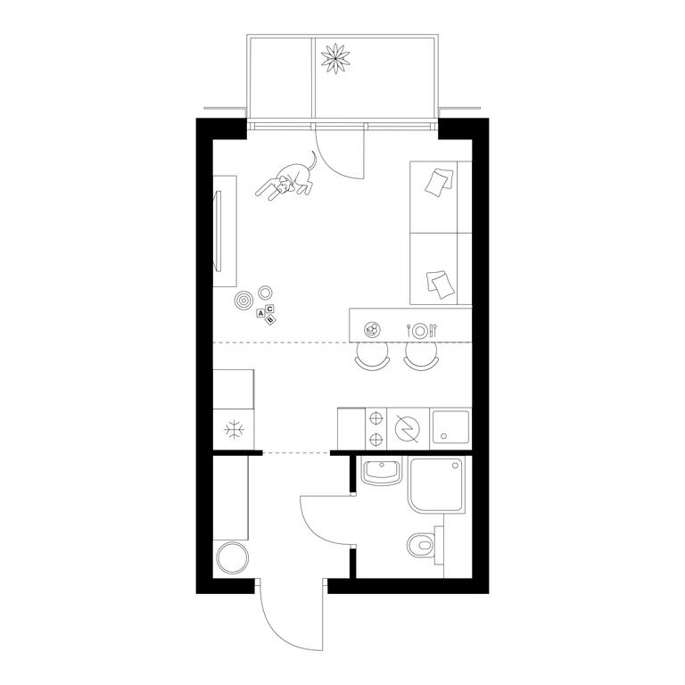 Apartment Sale, 22.3平方米 at Irtyshskiy Kvartal, 2nd Irtyshsky Drive, Moscow, Russia #2