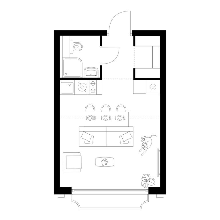 Apartment Sale, 24.3 sq. m. at Irtyshskiy Kvartal, 2nd Irtyshsky Drive, Moscow, Russia #1