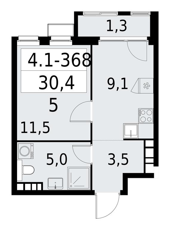 Apartment Sale, 30.4 sq. m. at Yzhnye Sady, Yuzhnye Sady Residential Complex, Moscow, Russia #1 Apartment Sale, 30.4 sq. m. at Yzhnye Sady, Yuzhnye Sady Residential Complex, Moscow, Russia #1
