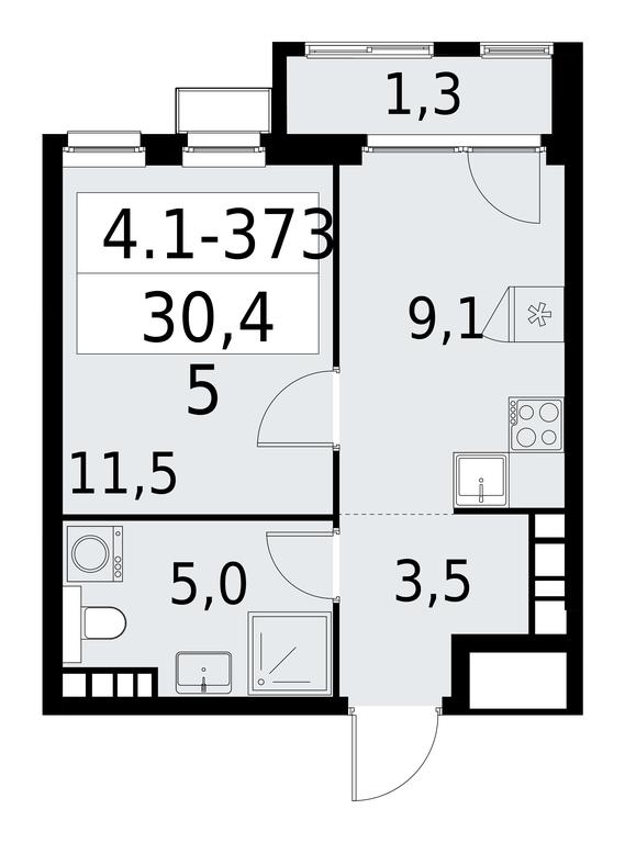 Apartment Sale, 30.4 sq. m. at Yzhnye Sady, Yuzhnye Sady Residential Complex, Moscow, Russia #1 Apartment Sale, 30.4 sq. m. at Yzhnye Sady, Yuzhnye Sady Residential Complex, Moscow, Russia #1