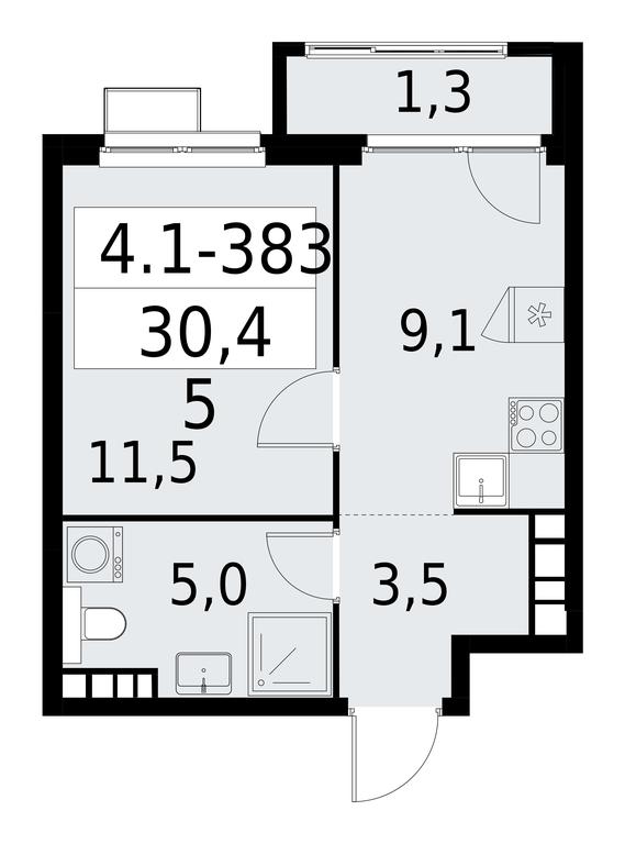 Apartment Sale, 30.4 sq. m. at Yzhnye Sady, Yuzhnye Sady Residential Complex, Moscow, Russia #1 Apartment Sale, 30.4 sq. m. at Yzhnye Sady, Yuzhnye Sady Residential Complex, Moscow, Russia #1