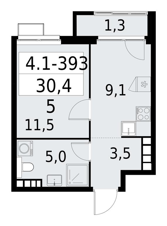 Apartment Sale, 30.4平方米 at Yzhnye Sady, Yuzhnye Sady Residential Complex, Moscow, Russia #1 Apartment Sale, 30.4平方米 at Yzhnye Sady, Yuzhnye Sady Residential Complex, Moscow, Russia #1
