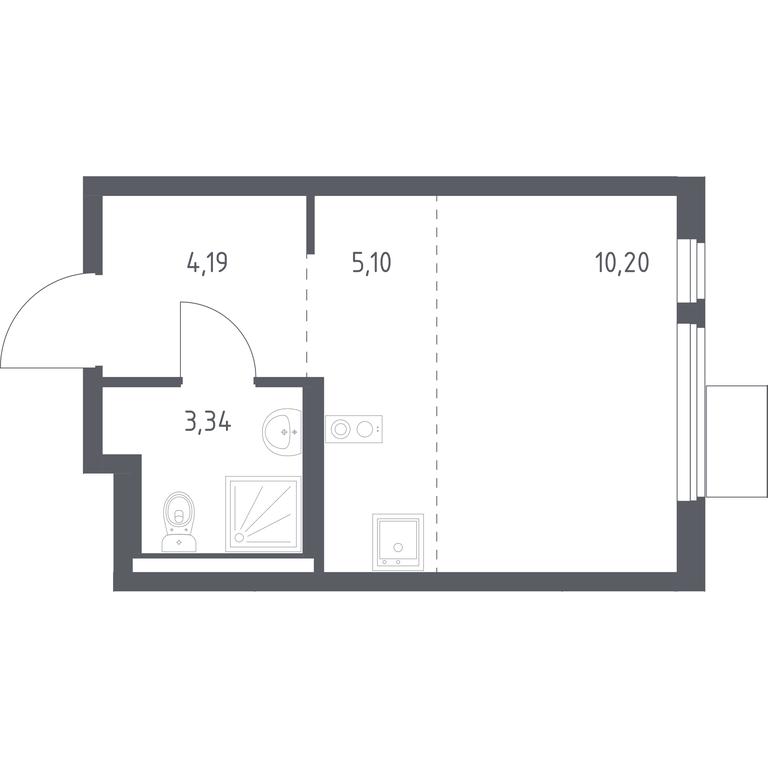 Apartment Sale, 22.83 sq. m. at Gorki Park, Shkolnaya ulitsa, 2, derevnya Korobovo, Leninskiy City District, Moscow Region, Russia #1 Apartment Sale, 22.83 sq. m. at Gorki Park, Shkolnaya ulitsa, 2, derevnya Korobovo, Leninskiy City District, Moscow Region, Russia #1