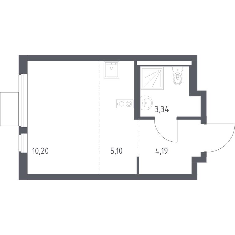 Apartment Sale, 22.83 sq. m. at Gorki Park, Shkolnaya ulitsa, 2, derevnya Korobovo, Leninskiy City District, Moscow Region, Russia #1 Apartment Sale, 22.83 sq. m. at Gorki Park, Shkolnaya ulitsa, 2, derevnya Korobovo, Leninskiy City District, Moscow Region, Russia #1