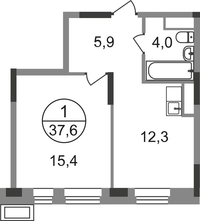 Apartment Sale, 37.6 sq. m. at Pervyi Moskovskiy, ulitsa Bianki, 1, Moskovskiy, Moscow, Russia #1 Apartment Sale, 37.6 sq. m. at Pervyi Moskovskiy, ulitsa Bianki, 1, Moskovskiy, Moscow, Russia #1