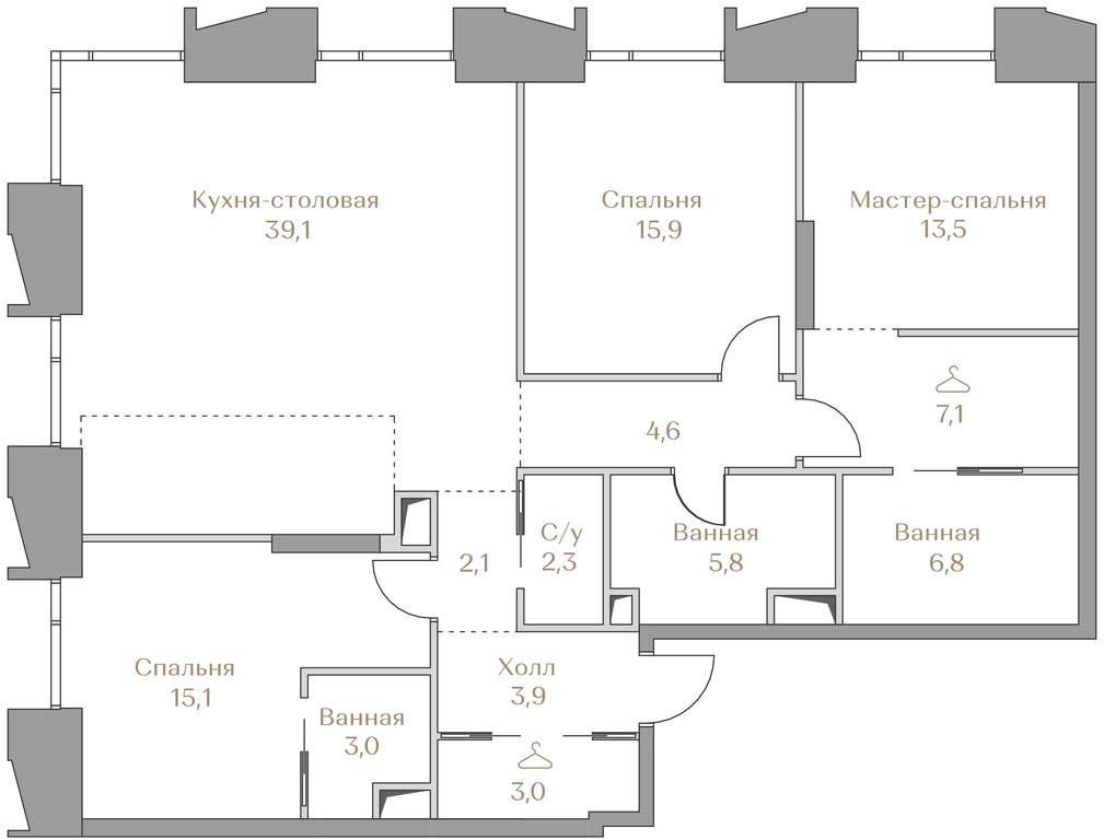 3-BD Apartment Sale, 122.2平方米 at Luzhniki Collection, Luzhnetskaya Embankment, 2/4с17, Moscow, Russia #1 3-BD Apartment Sale, 122.2平方米 at Luzhniki Collection, Luzhnetskaya Embankment, 2/4с17, Moscow, Russia #1