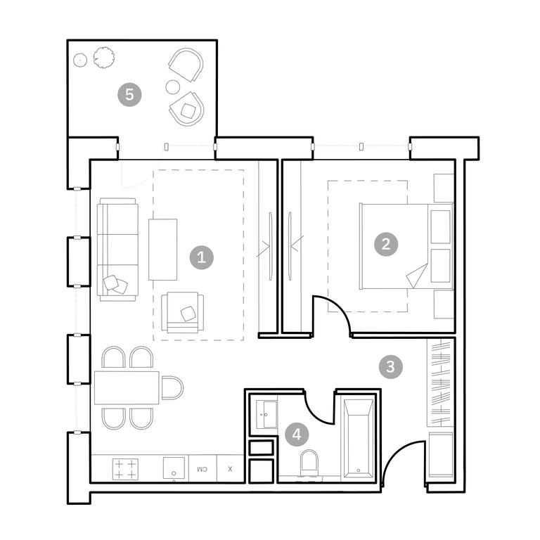 1-BD Apartment Sale, 57 sq. m. at Fiztekh-City, Новодачная улица, 67, Москва, Россия #1