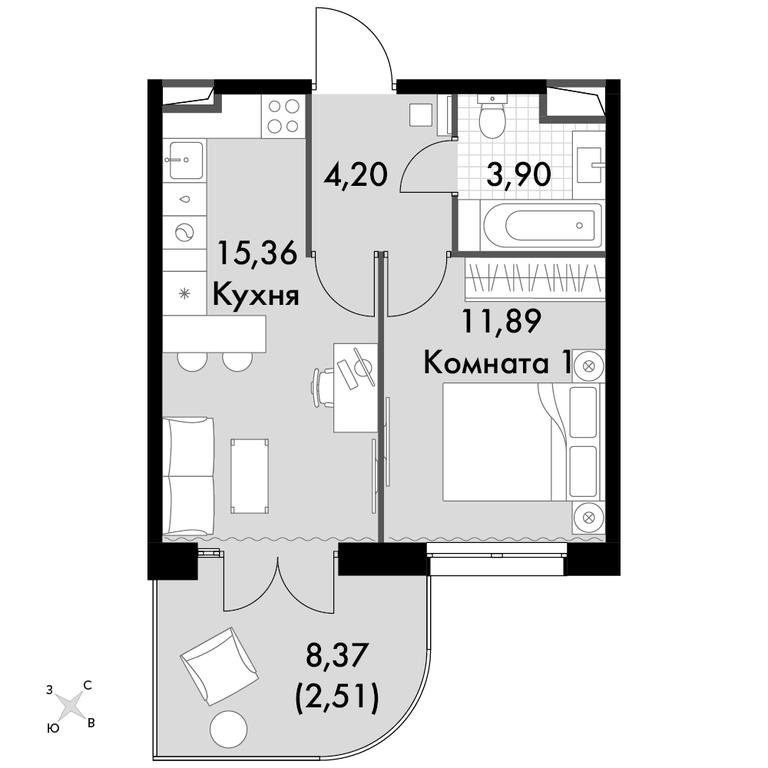 1-BD Apartment Sale, 43.72 sq. m. at Dvizhenie. Govorovo, Центральная улица, 47, деревня Говорово, поселение Московский, Москва, Россия #1 1-BD Apartment Sale, 43.72 sq. m. at Dvizhenie. Govorovo, Центральная улица, 47, деревня Говорово, поселение Московский, Москва, Россия #1
