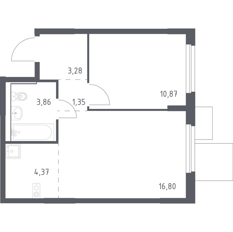 Apartment Sale, 40.53平方米 at Mytishchi Park, Silikatnaya ulitsa, 41к3, Mytischi, Moscow Region, Russia #1 Apartment Sale, 40.53平方米 at Mytishchi Park, Silikatnaya ulitsa, 41к3, Mytischi, Moscow Region, Russia #1