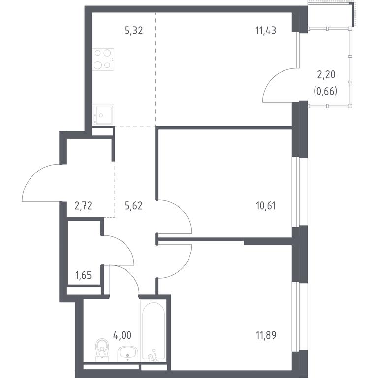 1-BD Apartment Sale, 53.9 sq. m. at Pribrezhnyi Park, Pribrezhniy Park Residential Complex, Village of Yam, Domodedovo City District, Moscow Region, Russia #1 1-BD Apartment Sale, 53.9 sq. m. at Pribrezhnyi Park, Pribrezhniy Park Residential Complex, Village of Yam, Domodedovo City District, Moscow Region, Russia #1