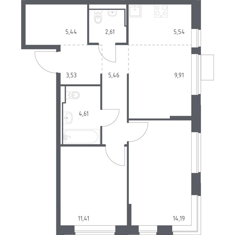 Продажа 1-комн. квартиры, 62,7 м² в ЖК «Молжаниново», Ленинградское шоссе, 229, Москва, Россия #1 Продажа 1-комн. квартиры, 62,7 м² в ЖК «Молжаниново», Ленинградское шоссе, 229, Москва, Россия #1