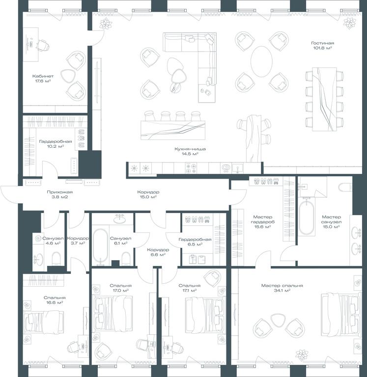 3-BD Apartment Sale, 305.9平方米 at Opus, Derbenevskaya Street, 1с1, Moscow, Russia #1 3-BD Apartment Sale, 305.9平方米 at Opus, Derbenevskaya Street, 1с1, Moscow, Russia #1