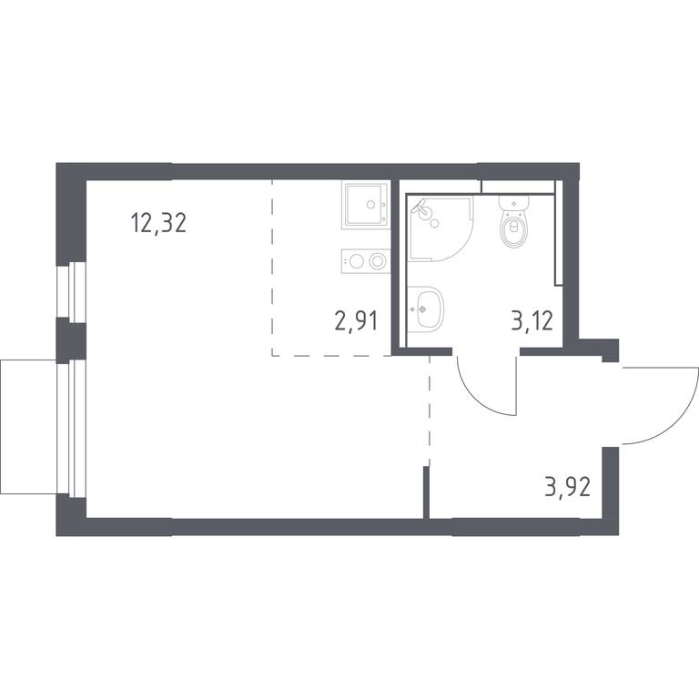 Apartment Sale, 22.27平方米 at Mytishchi Park, Silikatnaya ulitsa, 41к3, Mytischi, Moscow Region, Russia #1 Apartment Sale, 22.27平方米 at Mytishchi Park, Silikatnaya ulitsa, 41к3, Mytischi, Moscow Region, Russia #1