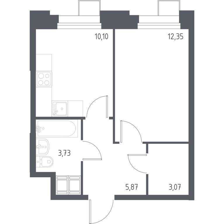 Apartment Sale, 35.13 sq. m. at Troparevo Park, Kiyevskoye shosse, 21-y kilometr, 3с4, Mosrentgen Settlement, Moscow, Russia #1 Apartment Sale, 35.13 sq. m. at Troparevo Park, Kiyevskoye shosse, 21-y kilometr, 3с4, Mosrentgen Settlement, Moscow, Russia #1