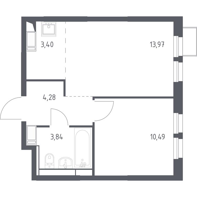 Apartment Sale, 35.98 sq. m. at Bolshoe Putilkovo, Prostornaya ulitsa, 1, Putilkovo Village, Krasnogorsk City District, Moscow Region, Russia #1 Apartment Sale, 35.98 sq. m. at Bolshoe Putilkovo, Prostornaya ulitsa, 1, Putilkovo Village, Krasnogorsk City District, Moscow Region, Russia #1