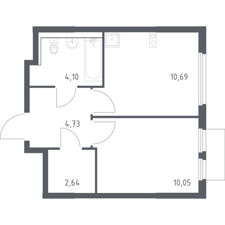 Apartment Sale, 32.21 sq. m. at Prigorod Lesnoe, Molodyozhny bulvar, 6, derevnya Misaylovo, Leninskiy City District, Moscow Region, Russia #1 Apartment Sale, 32.21 sq. m. at Prigorod Lesnoe, Molodyozhny bulvar, 6, derevnya Misaylovo, Leninskiy City District, Moscow Region, Russia #1