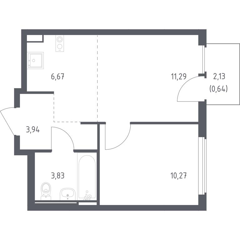 Apartment Sale, 36.64 sq. m. at Ostafevo, Ostafyevskoe Highway, 12к1, Ryazanovskoe Settlement, Moscow, Russia #1 Apartment Sale, 36.64 sq. m. at Ostafevo, Ostafyevskoe Highway, 12к1, Ryazanovskoe Settlement, Moscow, Russia #1