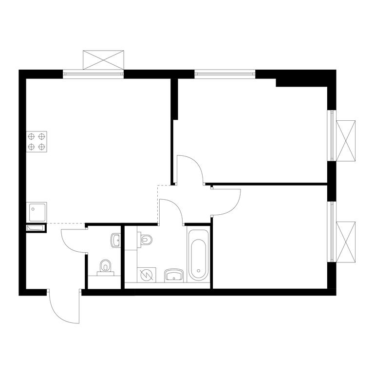 2-BD Apartment Sale, 51.7平方米 at Ilinskie Luga, Zapovednaya Street, 1, posyolok Ilyinskoye-Usovo, Krasnogorsk City District, Moscow Region, Russia #1 2-BD Apartment Sale, 51.7平方米 at Ilinskie Luga, Zapovednaya Street, 1, posyolok Ilyinskoye-Usovo, Krasnogorsk City District, Moscow Region, Russia #1