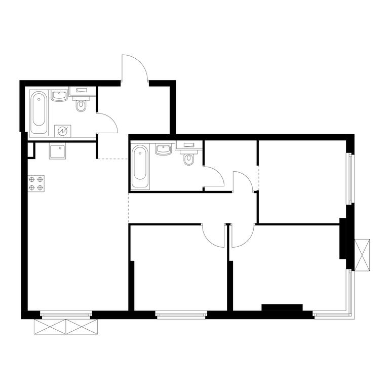 3-BD Apartment Sale, 76.8 sq. m. at Holland Park, Volokolamskoye Highway, 71/13к1, Moscow, Russia #1 3-BD Apartment Sale, 76.8 sq. m. at Holland Park, Volokolamskoye Highway, 71/13к1, Moscow, Russia #1