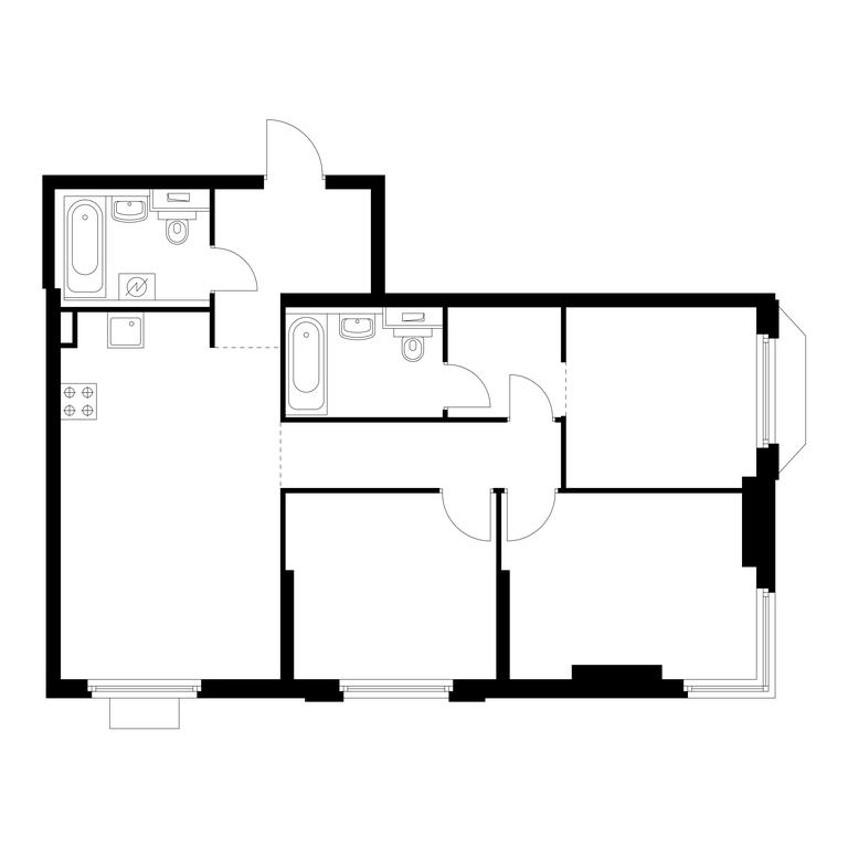 3-BD Apartment Sale, 76.8 sq. m. at Holland Park, Volokolamskoye Highway, 71/13к1, Moscow, Russia #2 3-BD Apartment Sale, 76.8 sq. m. at Holland Park, Volokolamskoye Highway, 71/13к1, Moscow, Russia #2