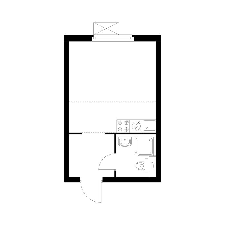 Apartment Sale, 23.6平方米 at Holland Park, Volokolamskoye Highway, 71/13к1, Moscow, Russia #1