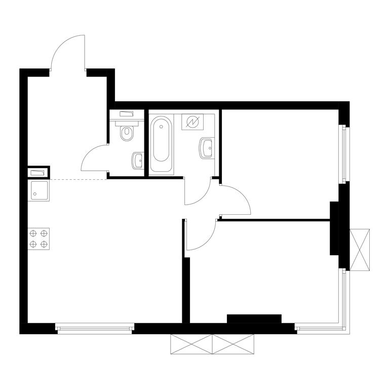 2-BD Apartment Sale, 49.8平方米 at Holland Park, Volokolamskoye Highway, 71/13к1, Moscow, Russia #1 2-BD Apartment Sale, 49.8平方米 at Holland Park, Volokolamskoye Highway, 71/13к1, Moscow, Russia #1