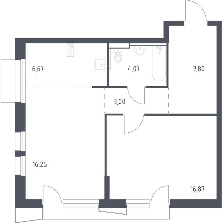 Apartment Sale, 54平方米 at Kvartal Aviatorov, ulitsa Koldunova, Aviatorov Microdistrict, Balashikha, Moscow Region, Russia #1 Apartment Sale, 54平方米 at Kvartal Aviatorov, ulitsa Koldunova, Aviatorov Microdistrict, Balashikha, Moscow Region, Russia #1