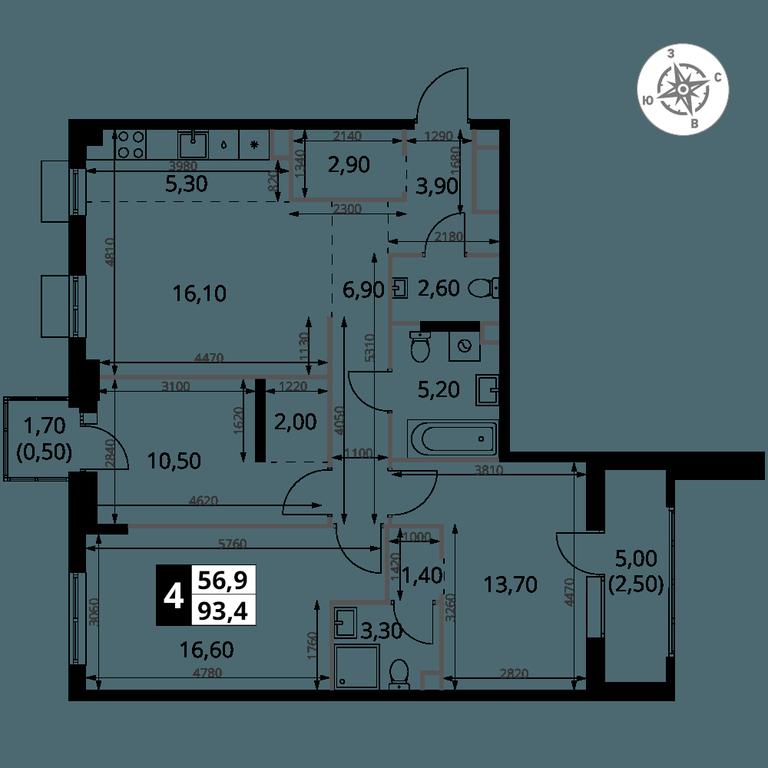 4-BD Apartment Sale, 93.4 sq. m. at 1 Himkinskij, zhiloy kompleks 1-y Khimkinskiy, kvartal Mezhdunarodny, mikrorayon Klyazma-Starbeyevo, Khimki, Moscow Region, Russia #2 4-BD Apartment Sale, 93.4 sq. m. at 1 Himkinskij, zhiloy kompleks 1-y Khimkinskiy, kvartal Mezhdunarodny, mikrorayon Klyazma-Starbeyevo, Khimki, Moscow Region, Russia #2