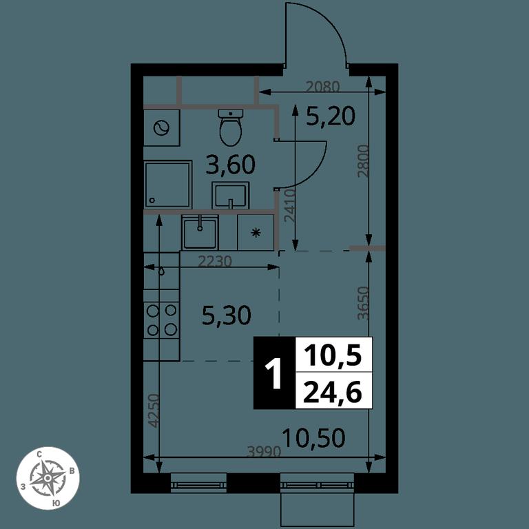 Apartment Sale, 24.6 sq. m. at 1 Himkinskij, zhiloy kompleks 1-y Khimkinskiy, kvartal Mezhdunarodny, mikrorayon Klyazma-Starbeyevo, Khimki, Moscow Region, Russia #2 Apartment Sale, 24.6 sq. m. at 1 Himkinskij, zhiloy kompleks 1-y Khimkinskiy, kvartal Mezhdunarodny, mikrorayon Klyazma-Starbeyevo, Khimki, Moscow Region, Russia #2