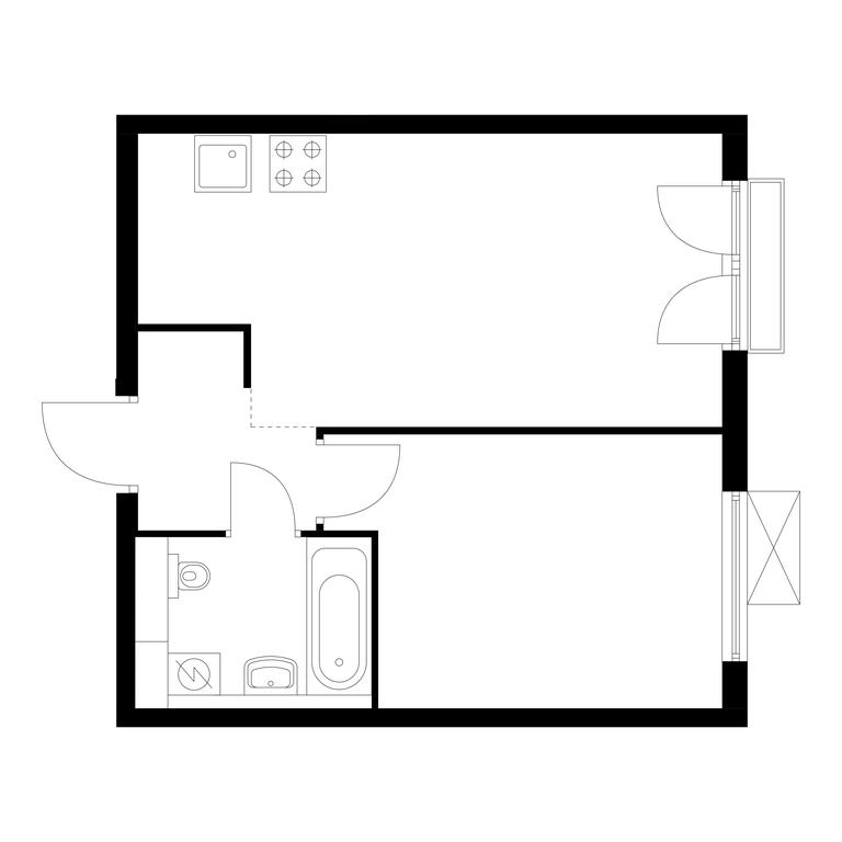 1-BD Apartment Sale, 36.3平方米 at Ilinskie Luga, Zapovednaya Street, 1, posyolok Ilyinskoye-Usovo, Krasnogorsk City District, Moscow Region, Russia #1 1-BD Apartment Sale, 36.3平方米 at Ilinskie Luga, Zapovednaya Street, 1, posyolok Ilyinskoye-Usovo, Krasnogorsk City District, Moscow Region, Russia #1
