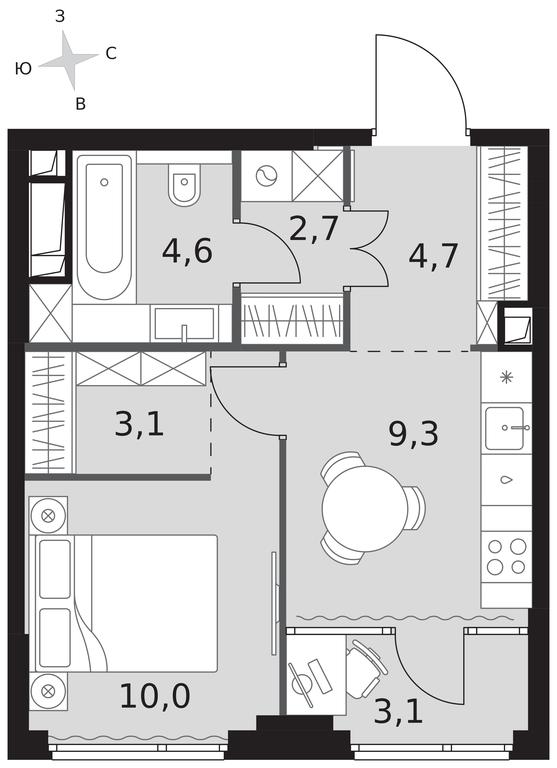 1-BD Apartment Sale, 37.5 sq. m. at Sydney City, Shenogina Street, 2, Moscow, Russia #1 1-BD Apartment Sale, 37.5 sq. m. at Sydney City, Shenogina Street, 2, Moscow, Russia #1