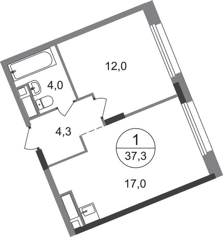 Apartment Sale, 37.3 sq. m. at Peredelkino Blizhnee, Korneya Chukovskogo Street, 1, Vnukovskoye Settlement, Moscow, Russia #1 Apartment Sale, 37.3 sq. m. at Peredelkino Blizhnee, Korneya Chukovskogo Street, 1, Vnukovskoye Settlement, Moscow, Russia #1
