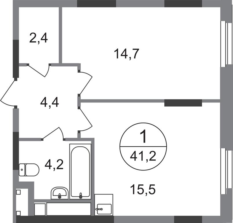 Apartment Sale, 41.2平方米 at Peredelkino Blizhnee, Korneya Chukovskogo Street, 1, Vnukovskoye Settlement, Moscow, Russia #1 Apartment Sale, 41.2平方米 at Peredelkino Blizhnee, Korneya Chukovskogo Street, 1, Vnukovskoye Settlement, Moscow, Russia #1
