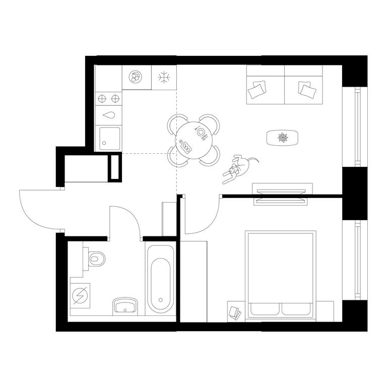 1-BD Apartment Sale, 32.8 sq. m. at Plehanova 11, Plekhanova Street, 13с6, Moscow, Russia #2
