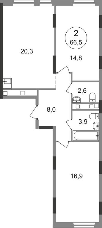 2-BD Apartment Sale, 66.5 sq. m. at Peredelkino Blizhnee, Korneya Chukovskogo Street, 1, Vnukovskoye Settlement, Moscow, Russia #1 2-BD Apartment Sale, 66.5 sq. m. at Peredelkino Blizhnee, Korneya Chukovskogo Street, 1, Vnukovskoye Settlement, Moscow, Russia #1
