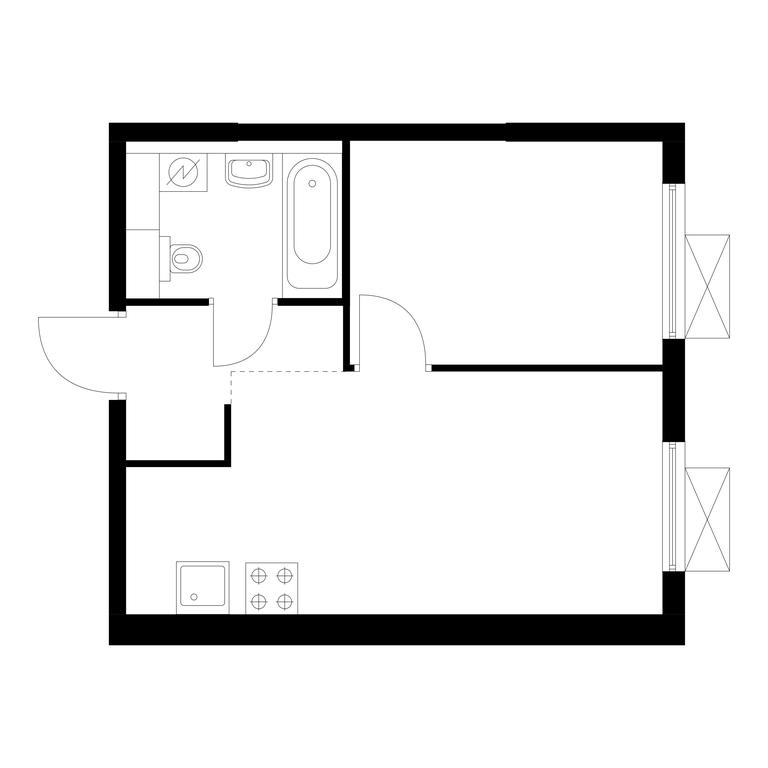 1-BD Apartment Sale, 32.2 sq. m. at Liublinskiy Park, Lyublinskaya Street, 78к2, Moscow, Russia #1 1-BD Apartment Sale, 32.2 sq. m. at Liublinskiy Park, Lyublinskaya Street, 78к2, Moscow, Russia #1
